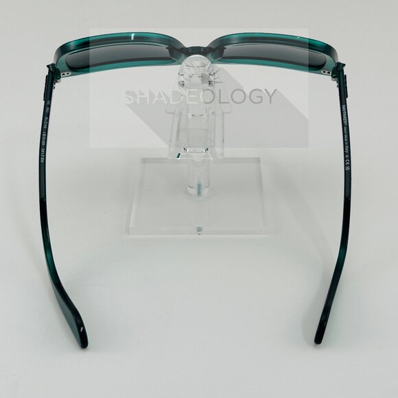 Ray-Ban Sunglasses RB2140 6615B1 WAYFARER Transparent Green w/ Gray Glass Lens - Picture 8 of 9